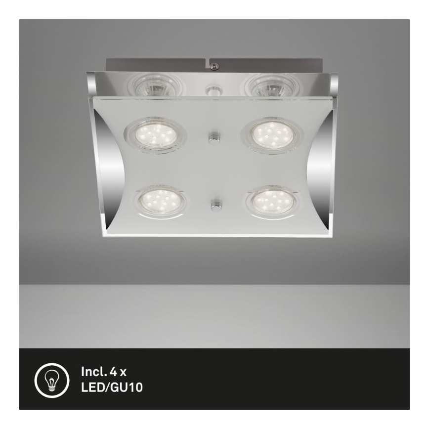 Briloner 3572-048 - LED Stropní svítidlo FLASH 4xGU10/3W/230V