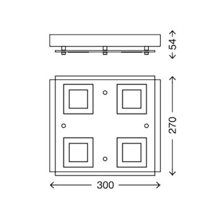 Briloner 3623-048 - LED Stropní svítidlo AGILED LED/5W/230V