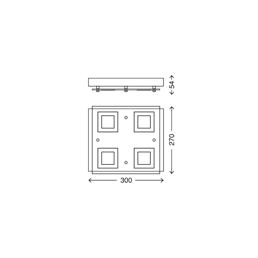 Briloner 3623-048 - LED Stropní svítidlo AGILED LED/5W/230V