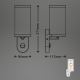 Briloner 3628-016 - Venkovní nástěnné svítidlo se senzorem 1xE27/12W/230V IP44 bílá