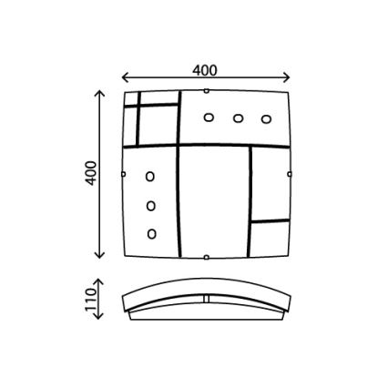 Briloner 3636-016 - LED Stropní svítidlo AGILED LED/22W