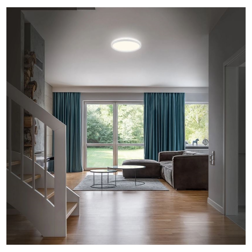 Briloner 3642-416 - LED Koupelnové stropní svítidlo SLIM LED/19W/230V IP44 bílá