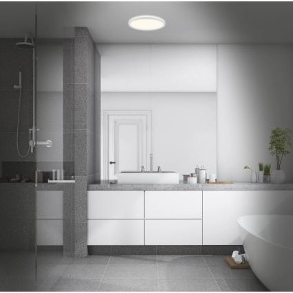 Briloner 3642-416 - LED Koupelnové stropní svítidlo SLIM LED/19W/230V IP44 bílá