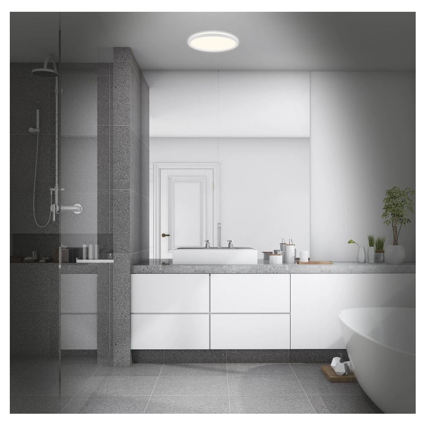 Briloner 3642-416 - LED Koupelnové stropní svítidlo SLIM LED/19W/230V IP44 bílá