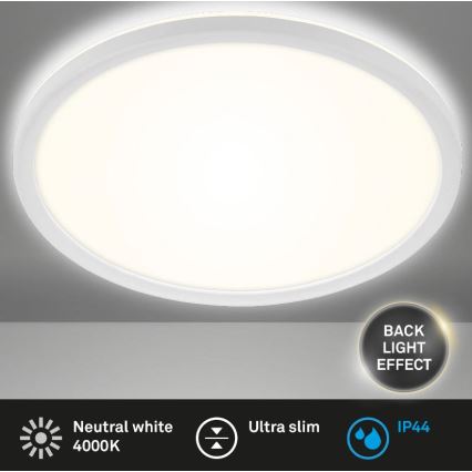 Briloner 3642-416 - LED Koupelnové stropní svítidlo SLIM LED/19W/230V IP44 bílá