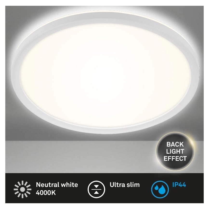 Briloner 3642-416 - LED Koupelnové stropní svítidlo SLIM LED/19W/230V IP44 bílá
