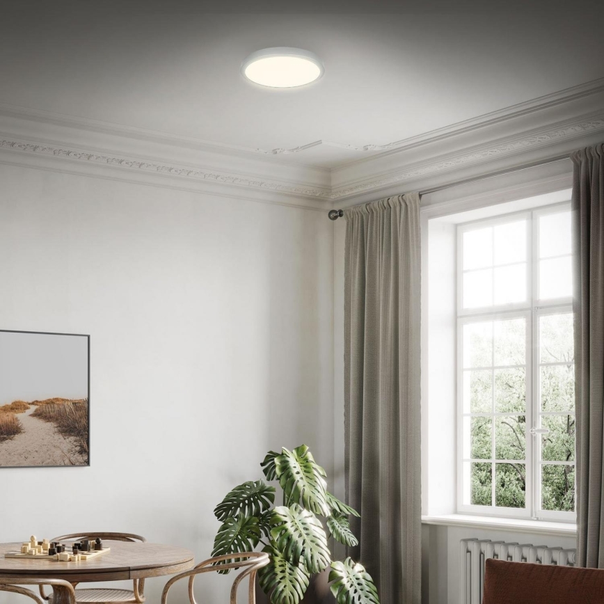 Briloner 3700-014 - LED Stropní svítidlo RUNA LED/16W/230V 3000K pr. 28 cm stříbrná
