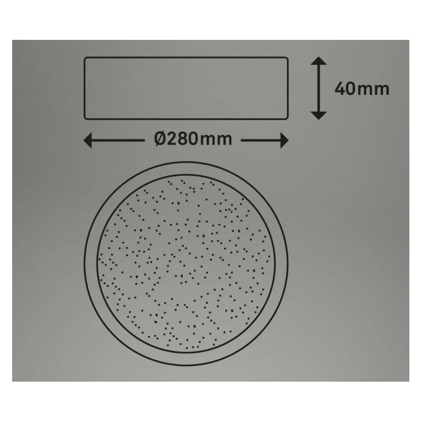 Briloner 3701-015 - LED Stmívatelné stropní svítidlo RUNA LED/18W/230V 2700-6500K + dálkové ovládání