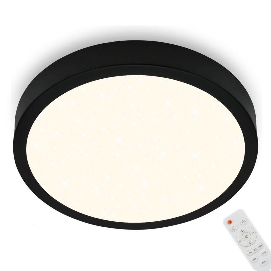 Briloner 3704-015 - LED Stmívatelné stropní svítidlo RUNA LED/22W/230V 2700-6500K černá + dálkové ovládání