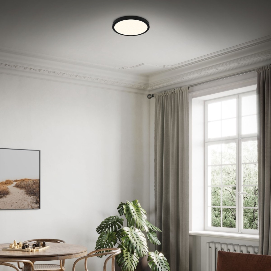 Briloner 3704-015 - LED Stmívatelné stropní svítidlo RUNA LED/22W/230V 2700-6500K černá + dálkové ovládání