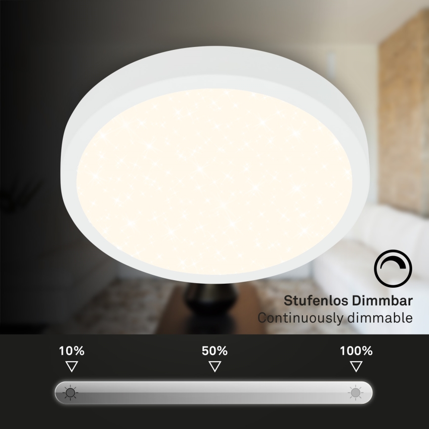 Briloner 3704-016 - LED Stmívatelné stropní svítidlo RUNA LED/22W/230V 2700-6500K bílá + dálkové ovládání
