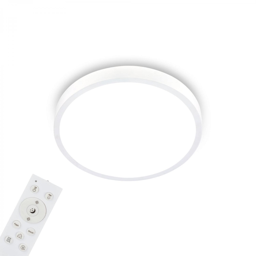 Briloner 3709-016 - LED RGBW Stmívatelné stropní svítidlo LED/22W/230V 4000K pr. 38 cm bílá + dálkové ovládání