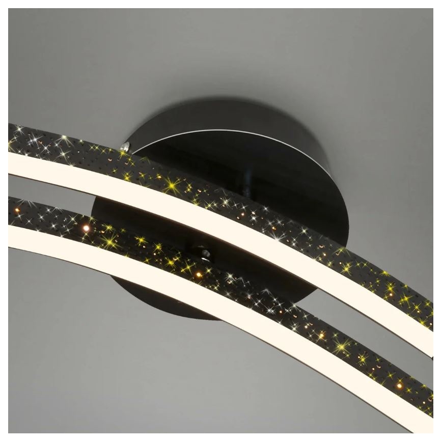 Briloner 3718-025 - LED Přisazený lustr REY 2xLED/6W/230V černá