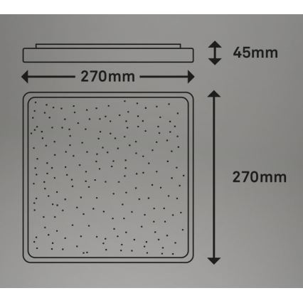 Briloner 3748-414 - LED Stropní svítidlo LINO LED/15W/230V matný chrom