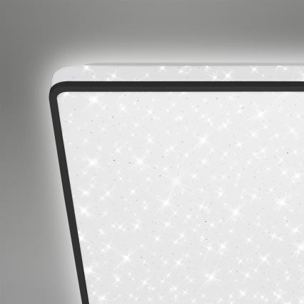 Briloner 3748-415 - LED Stropní svítidlo STAR SKY LED/15W/230V 27x27 cm černá