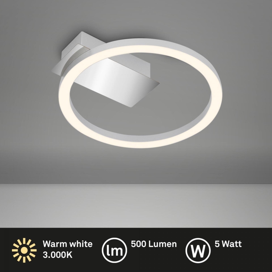 Briloner 3778-014 - LED Stropní svítidlo FRAME LED/5W/230V pr. 20 cm matný chrom