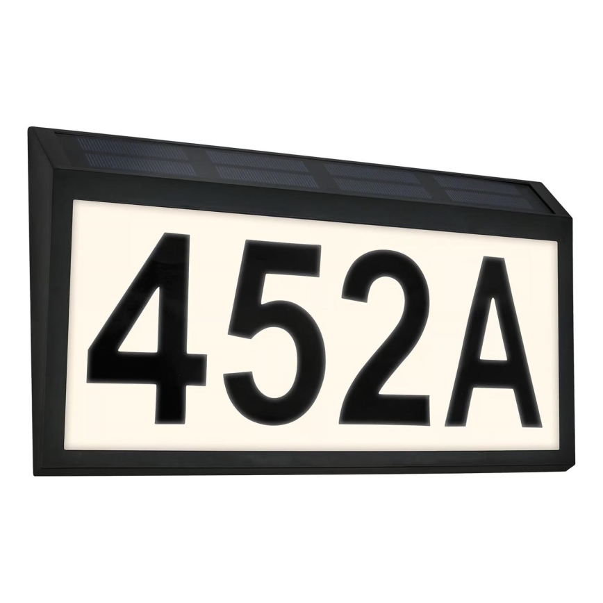 Briloner 3797015 - LED Solární domovní číslo LED/0,5W/1,2V 1200 mAh IP44