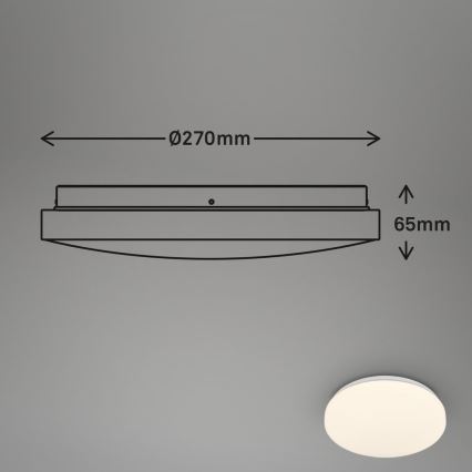Briloner 3827-016 - LED Koupelnové stropní svítidlo se senzorem WALK LED/13W/230V IP54 pr. 27 cm bílá