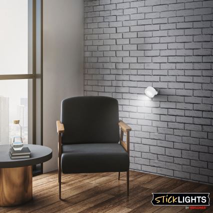 Briloner 3896016 - LED Stmívatelné nabíjecí nástěnné svítidlo TARI LED/1,6W/5V 1500 mAh bílá