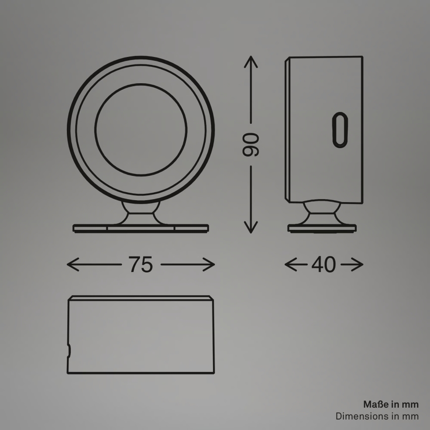Briloner 3896016 - LED Stmívatelné nabíjecí nástěnné svítidlo TARI LED/1,6W/5V 1500 mAh bílá