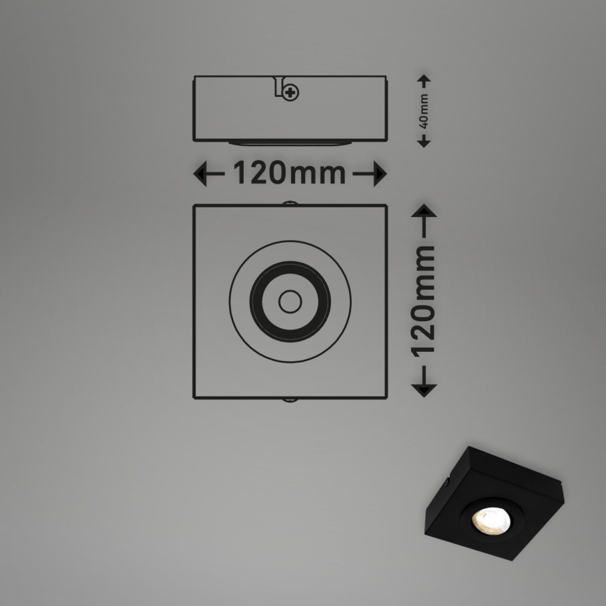 Briloner 3996015 - LED Bodové svítidlo CTS LED/4W/230V 2700/4000K černá