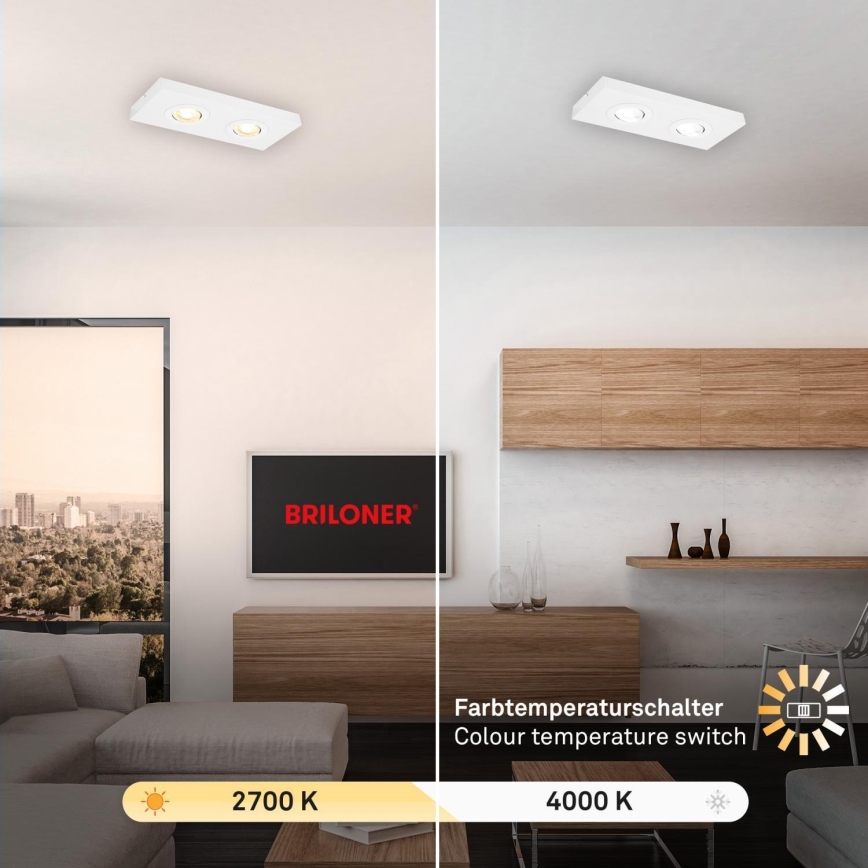 Briloner 3996026 - LED Bodové svítidlo CTS 2xLED/4W/230V 2700/4000K bílá