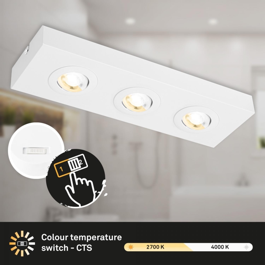 Briloner 3996036 - LED Bodové svítidlo CTS 3xLED/4W/230V 2700/4000K bílá
