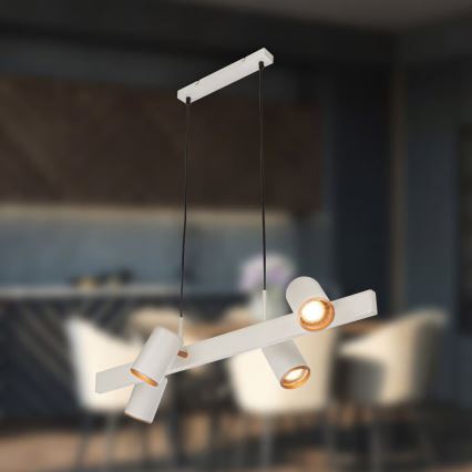 Briloner 4058044 - Lustr na lanku ERA 4xGU10/10W/230V krémová