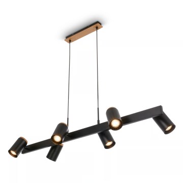 Briloner 4059065 - Lustr na lanku ERA 6xGU10/10W/230V černá