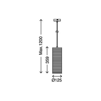 Briloner 4313-017 - Lustr na lanku AMBER 1xE27/40W/230V