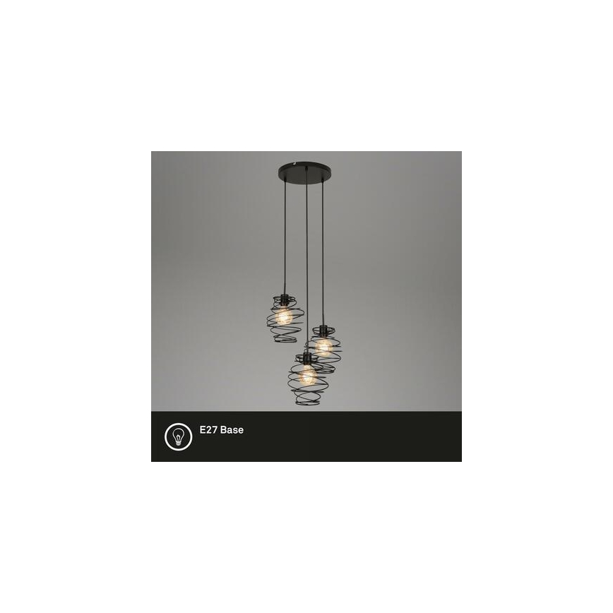 Briloner 4870-035 - Lustr na lanku 3xE27/60W/230V