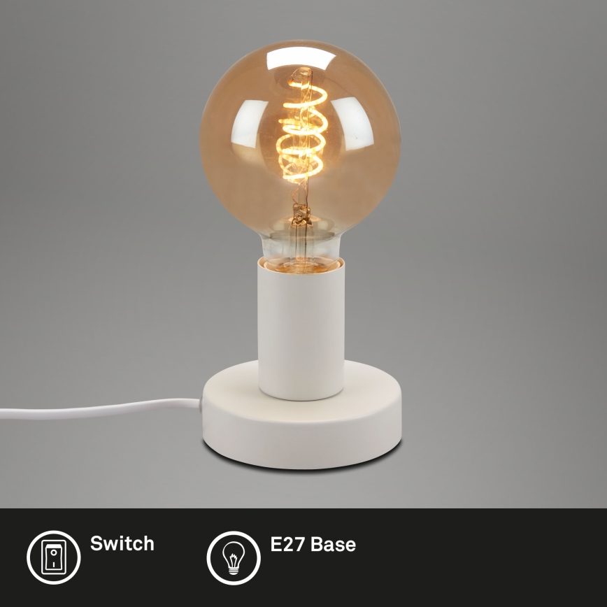 Briloner 7023-016 - Stolní lampa TEEPU 1xE27/10W/230V bílá