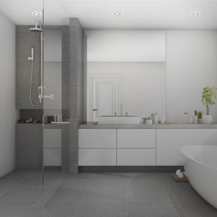 Briloner 7039034 - SADA 3xLED Koupelnové podhledové svítidlo 3xLED/5W/230V IP44 matný chrom