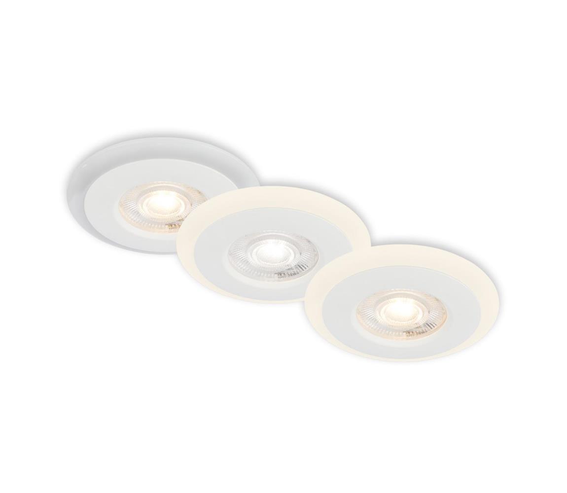 Briloner 7039036 - SADA 3x LED Koup podhledové svítidlo 3xLED/5W/230V IP44 bílá 7039036