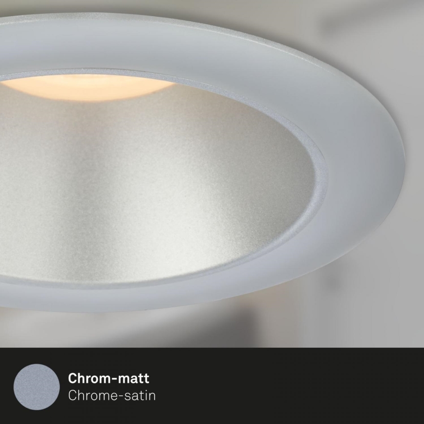 Briloner 7041-034 - SADA 3x LED Koupelnové podhledové svítidlo LED/4,9W/230V IP44 stříbrná