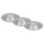 Briloner 7041-034 - SADA 3x LED Koupelnové podhledové svítidlo LED/4,9W/230V IP44 stříbrná