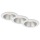 Briloner 7041-036 - SADA 3x LED Koupelnové podhledové svítidlo LED/4,9W/230V IP44 bílá