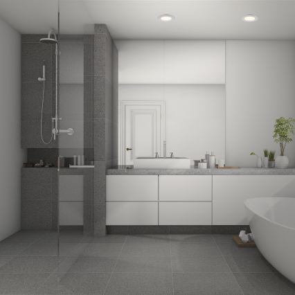 Briloner 7049014 - LED Stmívatelné koupelnové podhledové svítidlo LED/6W/230V 3000K IP44 matný chrom