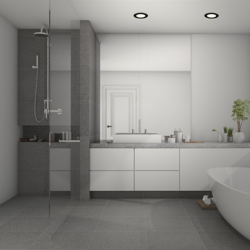 Briloner 7049015 - LED Stmívatelné koupelnové podhledové svítidlo LED/6W/230V 3000K IP44 černá