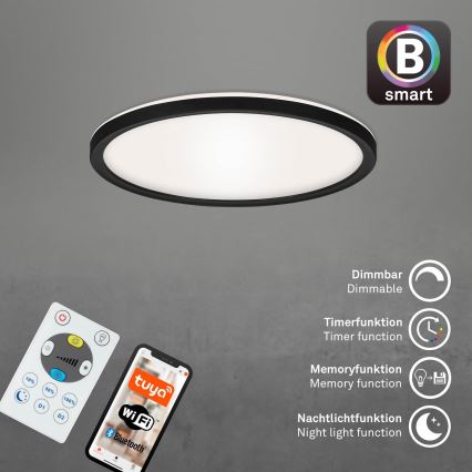 Briloner 7058-015 - LED Stmívatelné svítidlo SLIM LED/18W/230V 2700-6500K Wi-Fi Tuya + dálkové ovládání
