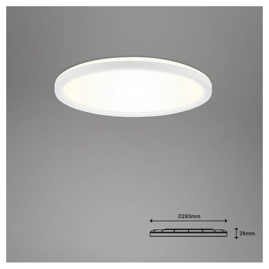 Briloner 7058-016 - LED Stmívatelné svítidlo SLIM LED/18W/230V 2700-6500K Wi-Fi Tuya + dálkové ovládání