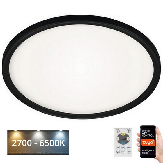 Briloner 7059-015 - LED Stmívatelné stropní svítidlo SLIM LED/22W/230V 2700-6500K Wi-Fi Tuya + dálkové ovládání