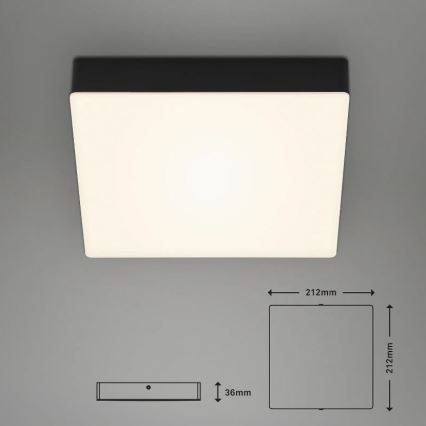 Briloner 7070-015 - LED Stropní svítidlo FLAME LED/16W/230V černá