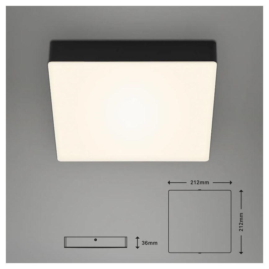 Briloner 7070-015 - LED Stropní svítidlo FLAME LED/16W/230V černá