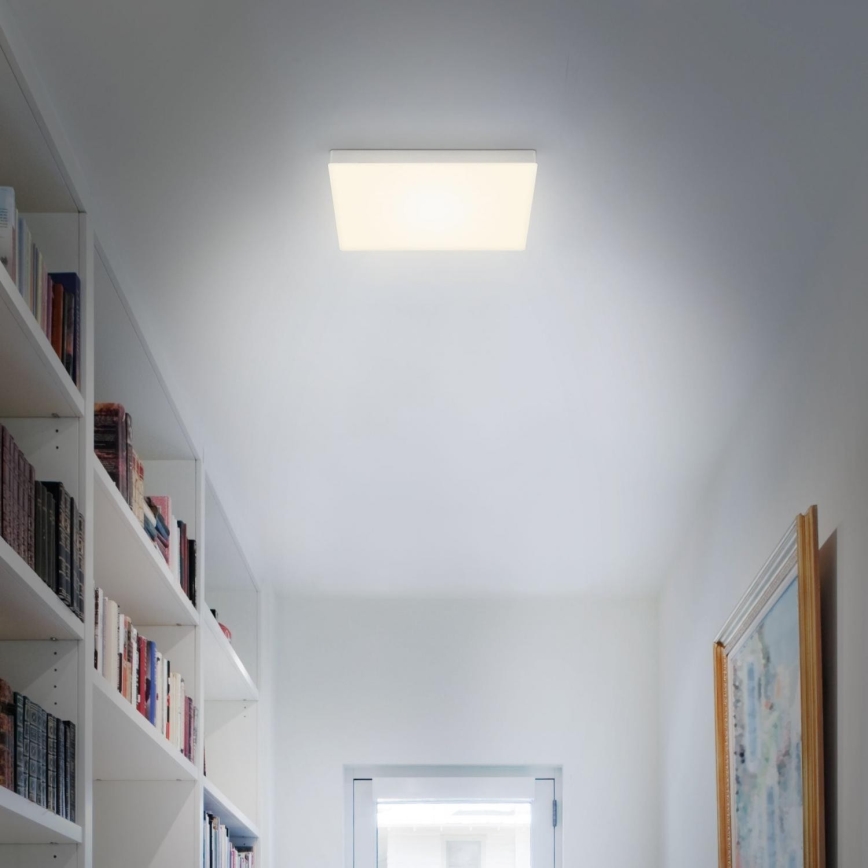 Briloner 7071-014 - LED Stropní svítidlo FLAME LED/21W/230V 3000K 28,7x28,7 cm stříbrná