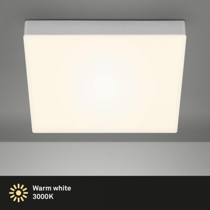 Briloner 7071-014 - LED Stropní svítidlo FLAME LED/21W/230V 3000K 28,7x28,7 cm stříbrná