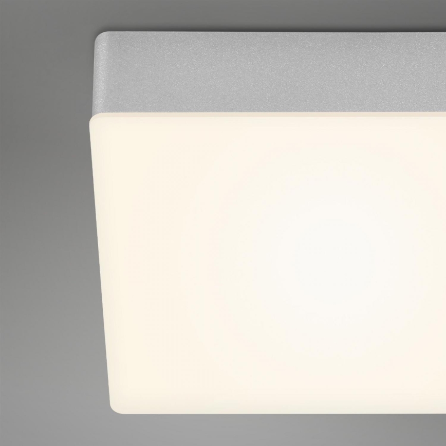 Briloner 7071-014 - LED Stropní svítidlo FLAME LED/21W/230V 3000K 28,7x28,7 cm stříbrná