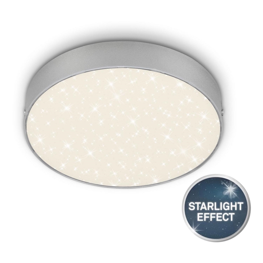 Briloner 7073-414 - LED Stropní svítidlo STAR SKY LED/16W/230V 4000K pr. 21 cm stříbrná