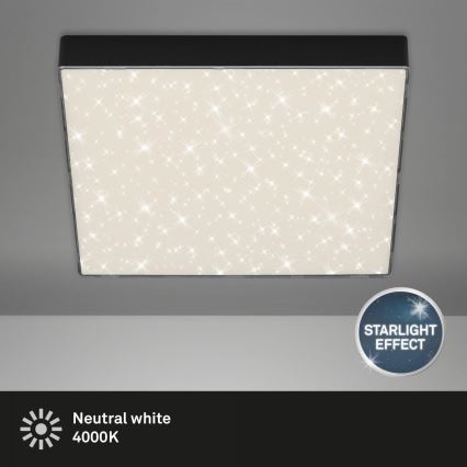 Briloner 7078-415 - LED Stropní svítidlo STAR SKY LED/21W/230V 4000K 28x28 cm černá