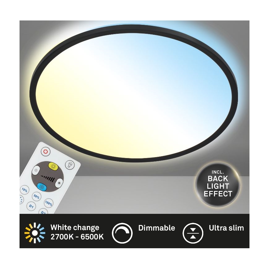 Briloner 7079-015 - LED Stmívatelné stropní svítidlo SLIM LED/18W/230V 2700-6500K + dálkové ovládání